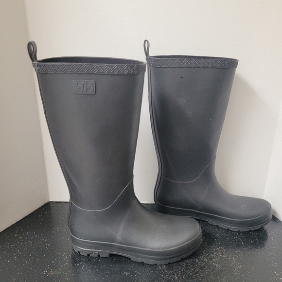 Helly Hansen Madeleine Black Tall Rain Boots - Picture 3 of 7